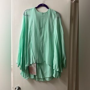 ASOS Soft Chiffon Cape Mini Dress - Mint
